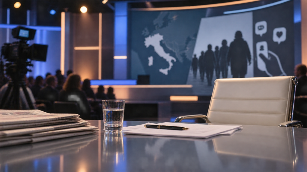 Bianca Berlinguer conduce il talk show È sempre Cartabianca.