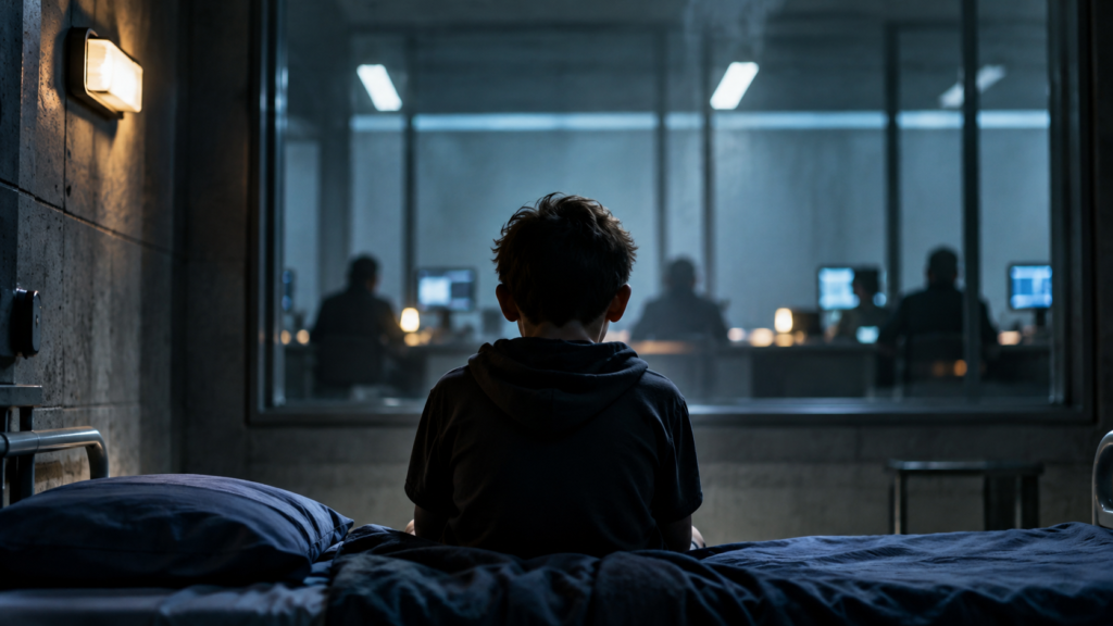 Luke Ellis nella seconda stagione di The Institute.