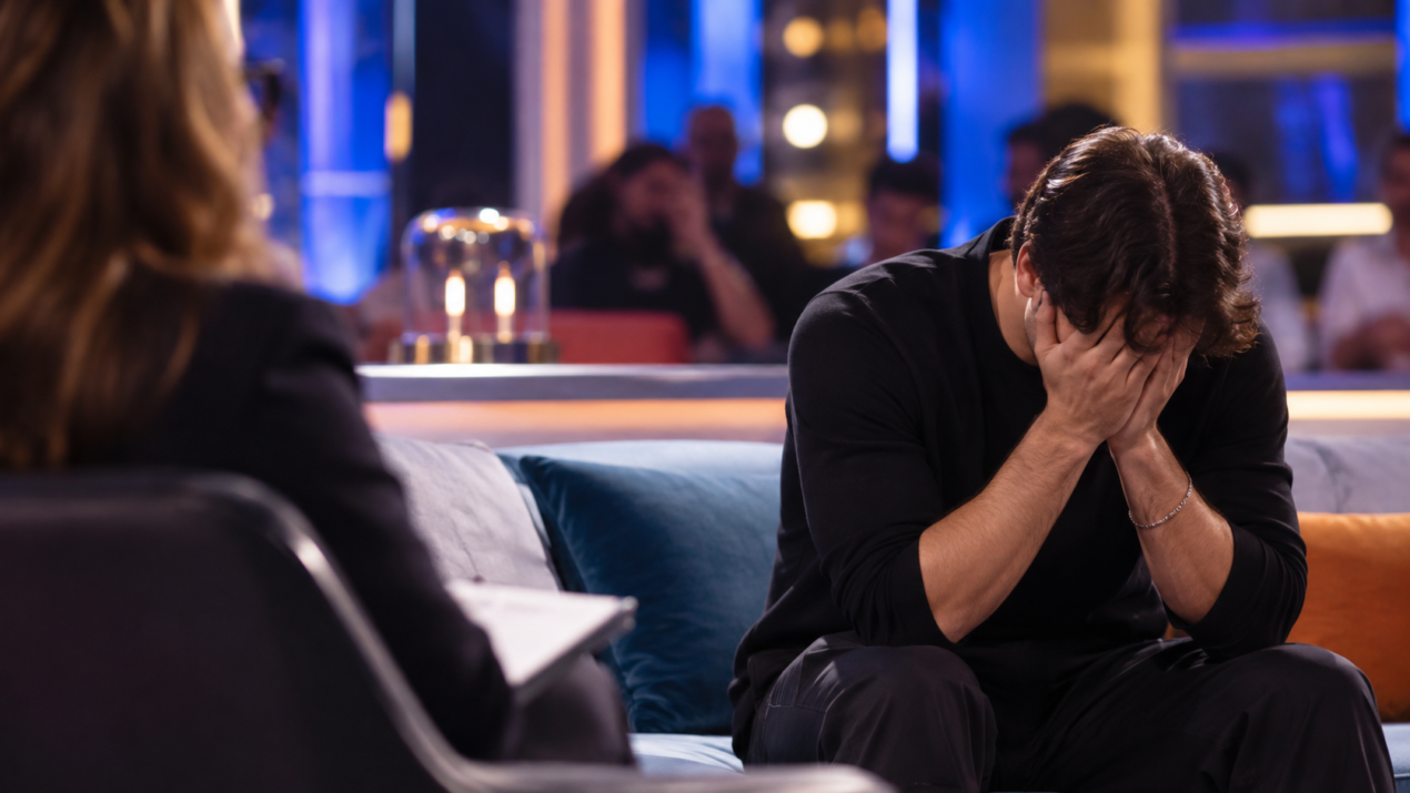 Andreas Muller crolla al GF Vip: piange dopo le parole di Cesara Buonamici