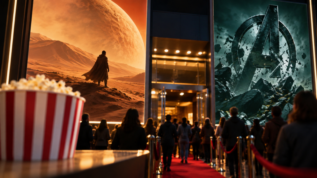 Dune and Avengers posters for Dunesday release.