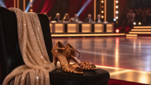 Federica Sciarelli balla in uno show televisivo.