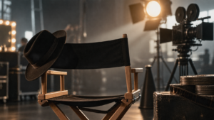 Quentin Tarantino on movie set directing actors