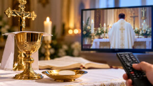 Scopri dove e a che ora vedere la Santa Messa in TV oggi su Rai 1, Canale 5 e TV2000, con tutti gli appuntamenti della giornata.