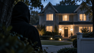 Locandina della serie thriller The Watcher su Netflix