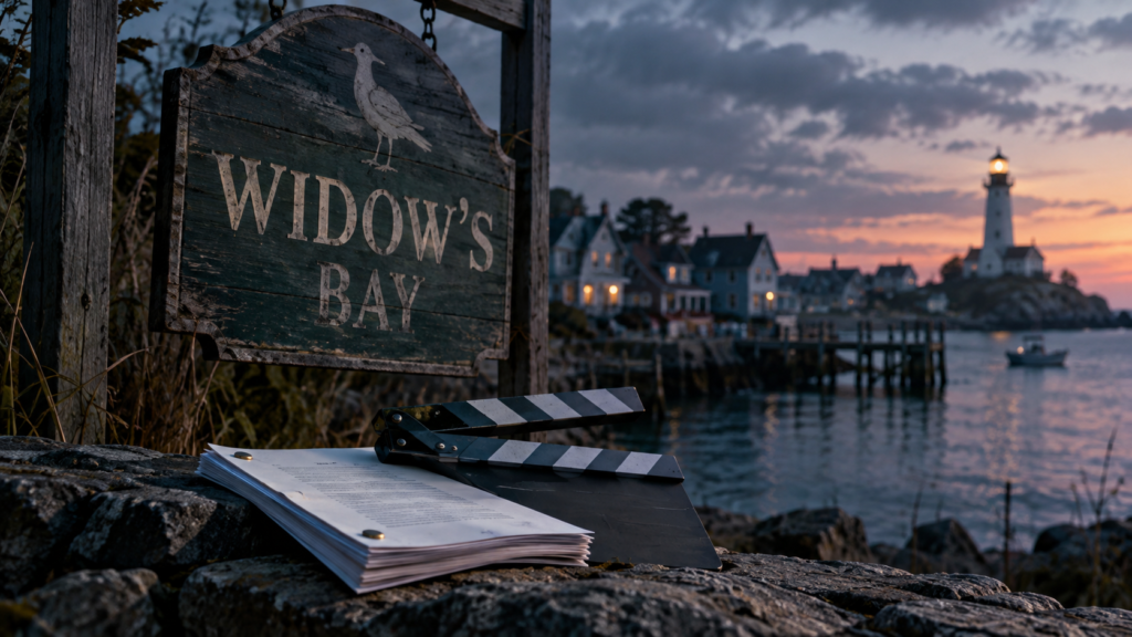 Attore Matthew Rhys in Widow's Bay serie tv